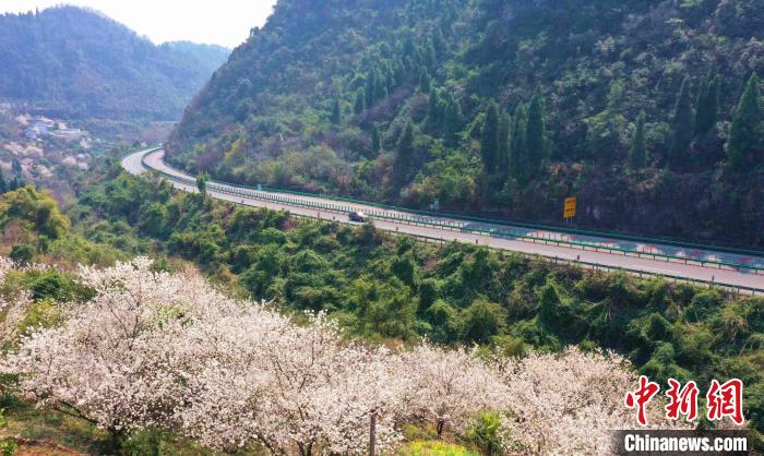 三峽專用公路穿越崇山峻嶺。　毛翔春 攝