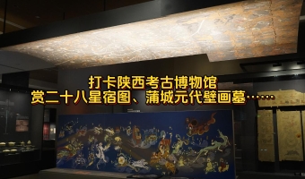 兩岸媒體打卡陜西考古博物館 賞二十八星宿圖、蒲城元代壁畫墓…