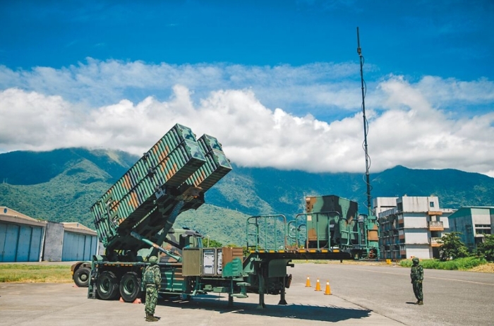 臺海軍將建造6座岸置魚叉導(dǎo)彈陣地與9座岸置雄風(fēng)導(dǎo)彈陣地。圖片來源：臺灣《中國時報》。